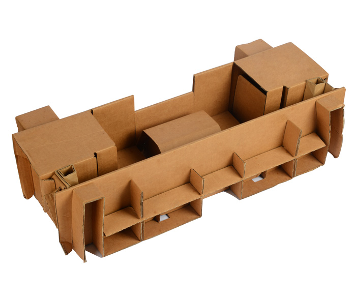 Disassembled paper card